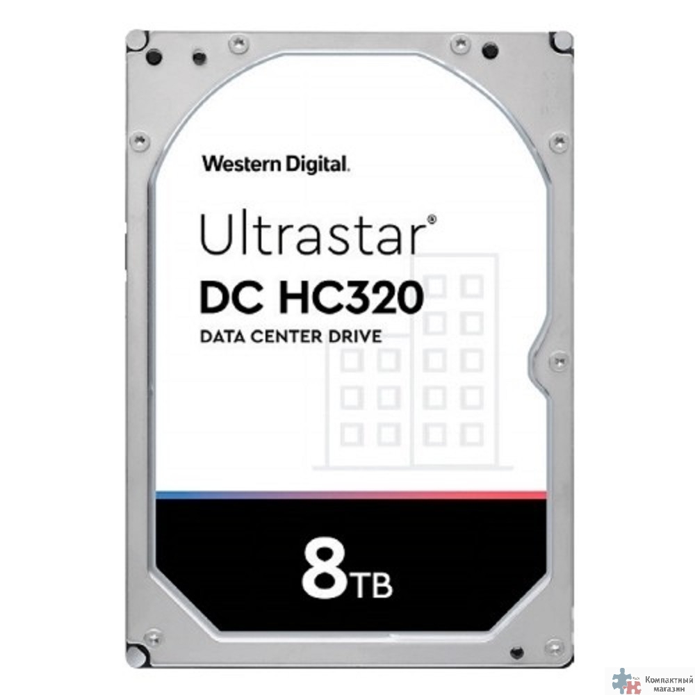 8Tb WD Ultrastar DC HC320 (HUS728T8TAL5204) {SAS 12Gb/s, 7200 rpm, 256mb buffer, 3.5"} [0B36400/0B36453]