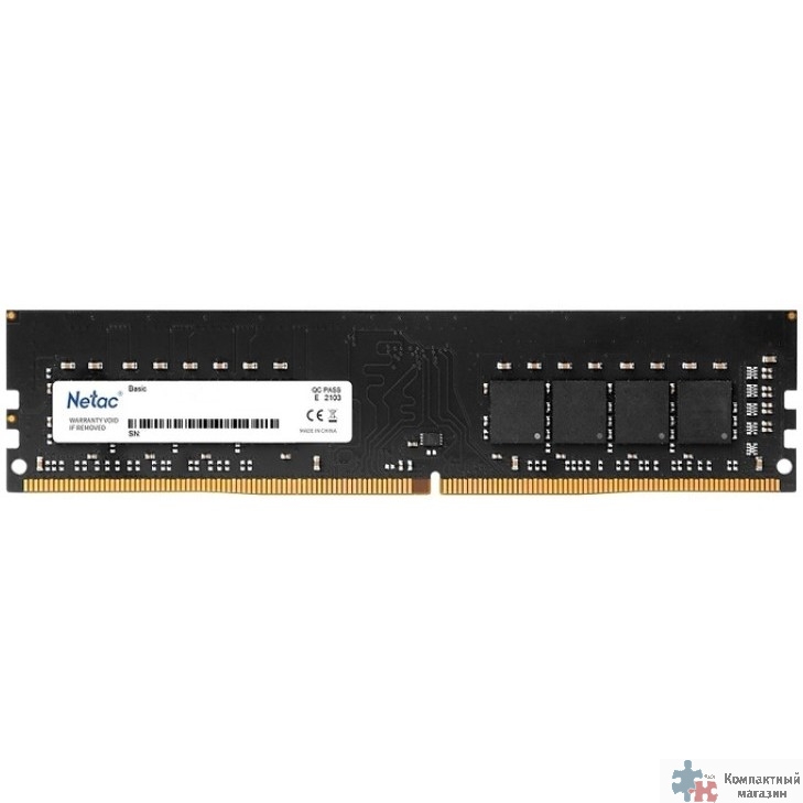 Netac DDR4 DIMM 4GB NTBSD4P26SP-04 PC4-21300, 2666MHz