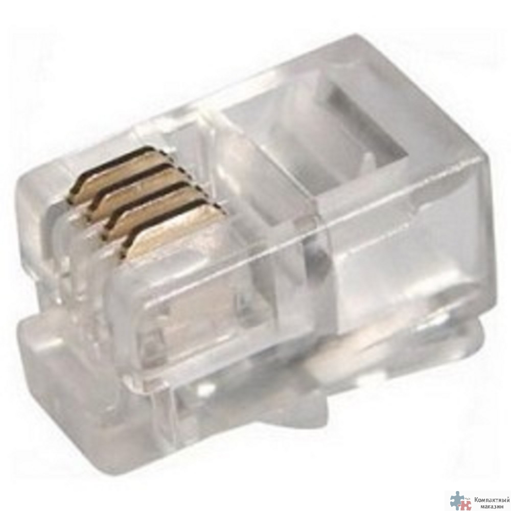 PROconnect (05-1001-3) Разъем телефонный UTP RJ-9 (4P4C), CAT 3 (100 шт.)