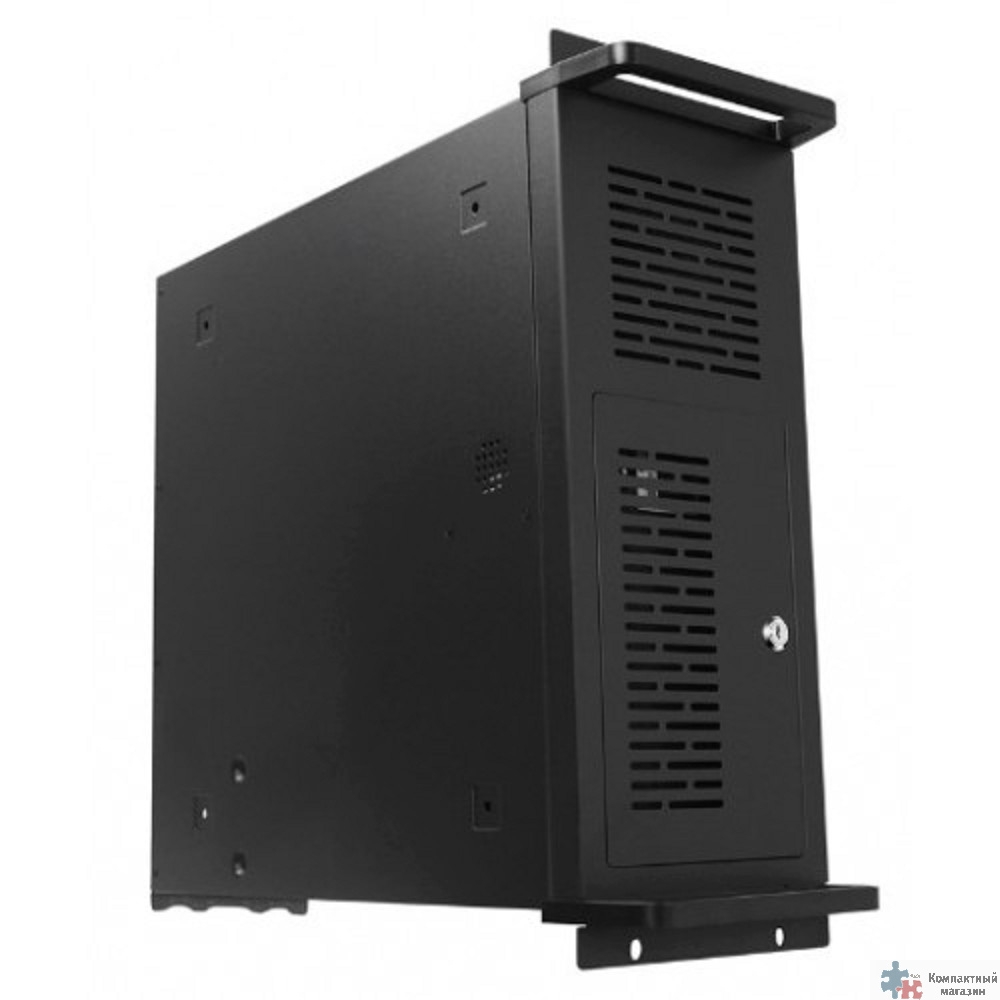 Корпус Inwin TS-4U USB3.0*2; Front fan 12cm*1; Rear fan 6cm*2; dust filter on the front door, intrusion switch, Add Self-adhesive type strong wiring fixing base; rails [6141299]