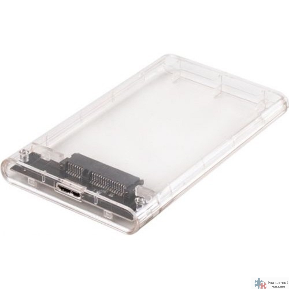 AgeStar 3UB2P4 (TRANSPARENCY)USB 3.0 Внешний корпус 2.5" SATAIII HDD/SSD  пластик, прозрачный {50}  (672691)(17312)