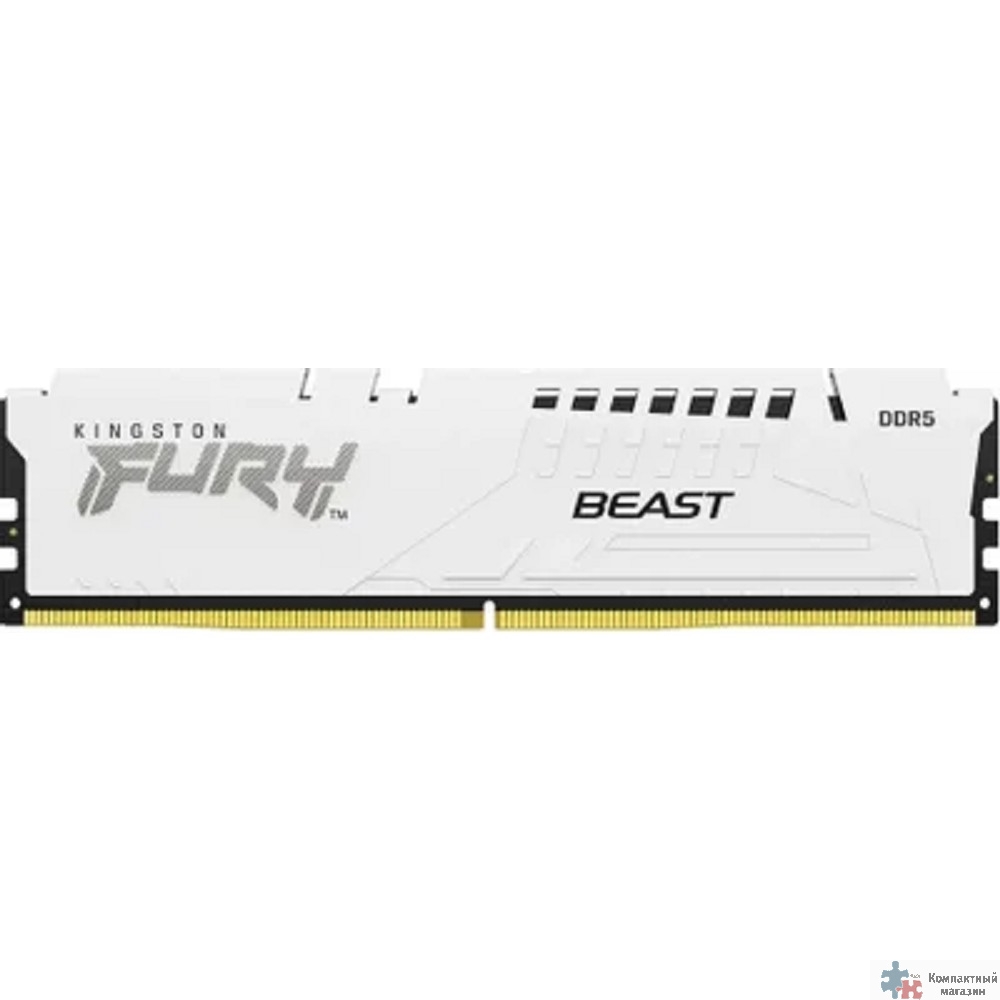 Kingston DDR5 DIMM 32GB 6000MHz KF560C36BWE-32 Fury Beast White Expo RTL Gaming PC5-48000 CL36 288-pin 1.35В dual rank с радиатором Ret
