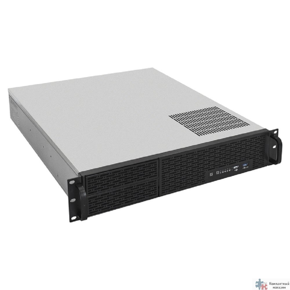 Exegate EX234955RUS Серверный корпус Exegate Pro 2U2088 <RM 19",  высота 2U, 600W, USB>