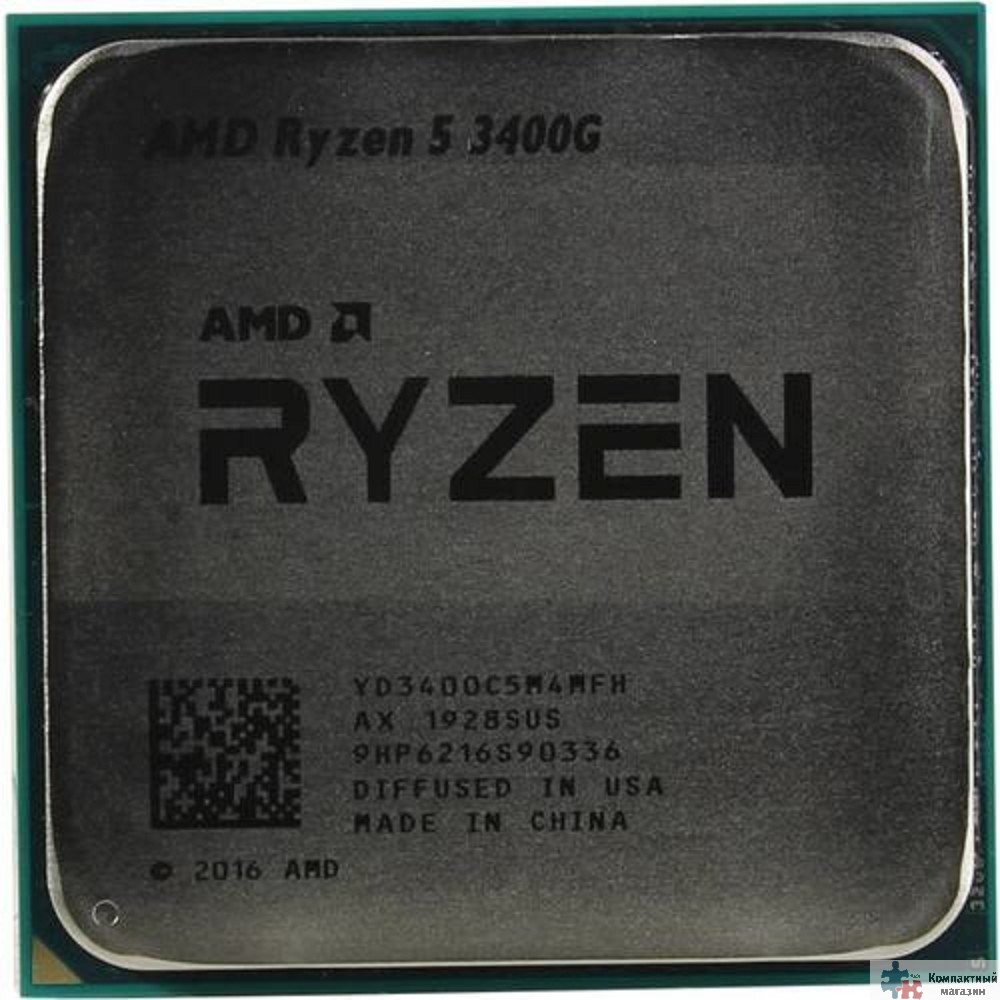 CPU AMD Ryzen 5 3400G OEM (YD3400C5M4MFH) {3.7GHz up to 4.2GHz/4x512Kb+4Mb, 4C/8T, Picasso, 12nm, 65W, Radeon Vega 11 1400MHz, unlocked, AM4}