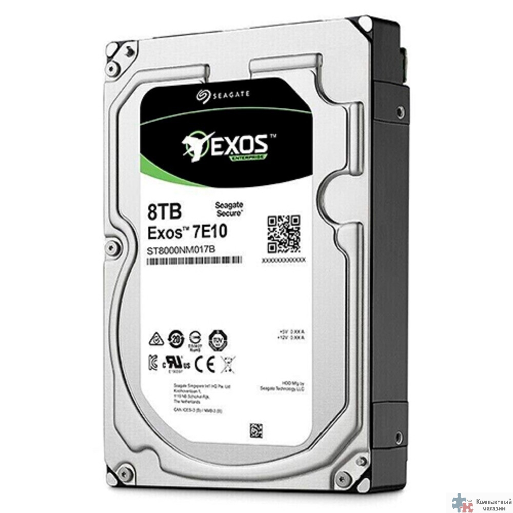 8TB Seagate Exos 7E10 (ST8000NM017B) {SATA 6Gb/s, 7200 rpm, 256mb buffer, 3.5"}