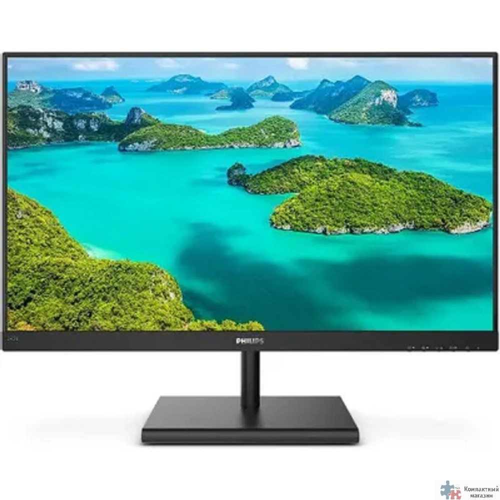 LCD PHILIPS 23.8" 245E1S(00/01) черный {IPS 2560x1440 75Hz 4ms 8bit 178/178 250cd 1000:1 10M:1, D-Sub HDMI1.4  DisplayPort1.2  AudioOut VESA}
