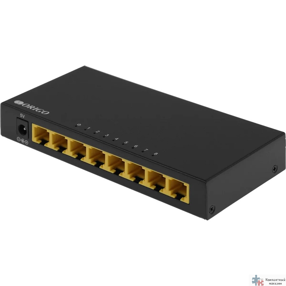 ORIGO OS2208/A1A Неуправляемый коммутатор 8x1000Base-T, корпус металл