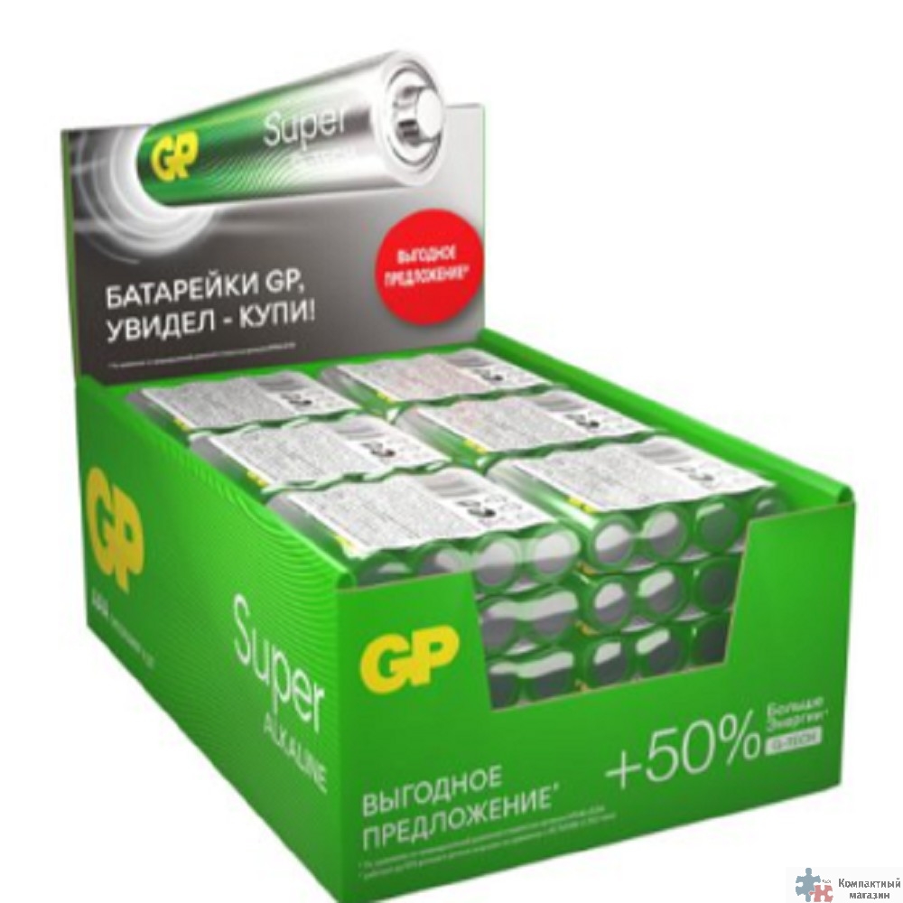 GP 24AA21RA-2CRS4 96/384 Super Alkaline G-Tech (4 шт. в уп-ке)