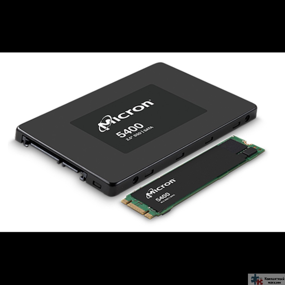 Micron SSD 5400 MAX, 3840GB, 2.5" 7mm, SATA3, 3D TLC, R/W 540/520MB/s, IOPs 95 000/34 000, TBW 24528, DWPD 3.5 (12 мес.)  OEM