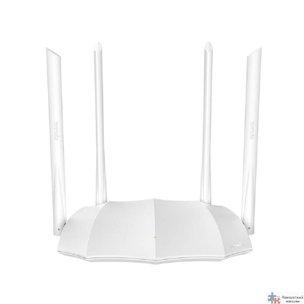 Повреждение упаковки TENDA AC5 (V3.0) Wi-Fi маршрутизатор  двухдиапазонный стандарта AC1200, 4 внешние антенны 6dBi, 1-port 10/100Mbps WAN, 3-ports 10/100Mbps LAN