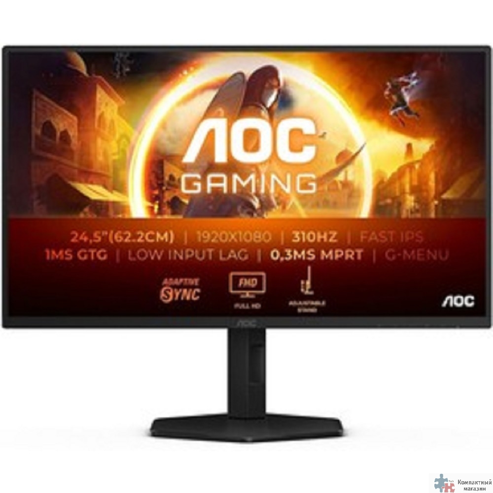 Повреждение упаковки LCD AOC 24.5" 25G4SXU {Fast IPS 1920x1080 300Hz (OC 310Hz) 1ms 400cd 2xHDMI DisplayPort 4xUSB3.2 HAS Internal Vesa}