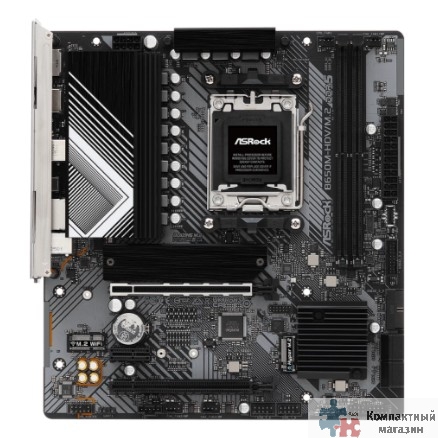 B650M-HDV/M.2, Socket AM5, AMD B650, 2xDDR5-5200, HDMI+DP, 2xPCI-Ex16, 1xPCI-Ex1, 4xSATA3(RAID 0/1/10), 2xM.2, 8 Ch Audio, 1x2.5GLan, (4+4)xUSB2.0, (2+4)xUSB3.2, (1+1)xUSB3.2 Type-C™, mATX, RTL, {}