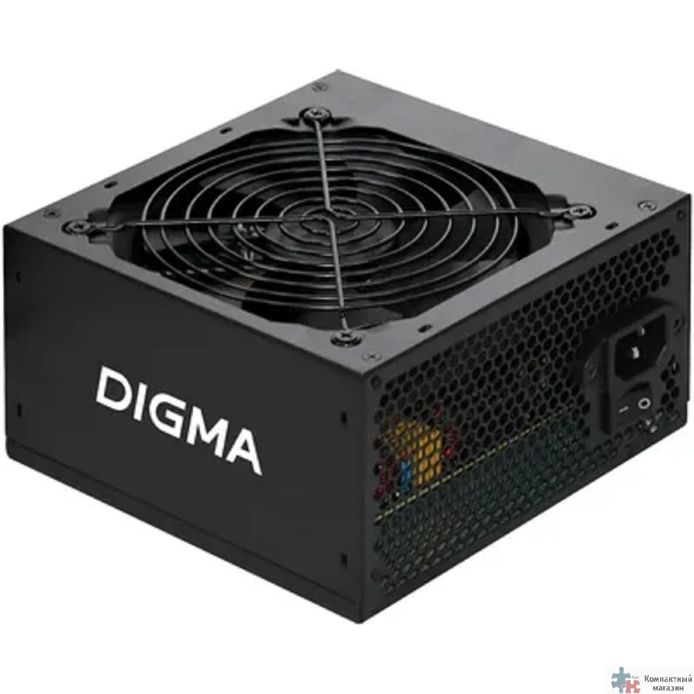 Digma ATX 450W DPSU-450W-WH 80+ white (20+4pin) APFC 120mm fan 6xSATA RTL