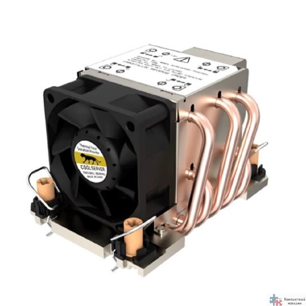 AS.01.07.0173 2U Coolserver M82 LGA4677, PWM 2600-8000RPM, 4 pin, 300W,  Copper base + aluminum fin +5 heat pipes