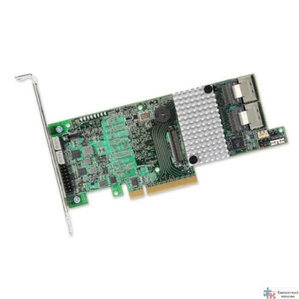 LSI (LSI00330) Контроллер LSI Logic MegaRAID SAS 9271-8i SGL 1GB DDRIII PCI-E, 8-port 6Gb/s, SAS/SATA RAID Adapter RTL