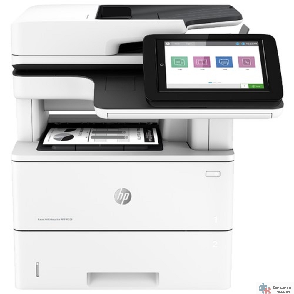 HP LaserJet Enterprise MFP M528dn [1PV64A/F2A76A] {p/c/s, A4, 1200 dpi, 43ppm, 1.75GB, 16GB eMMC, 2trays 100+550, ADF 100, Duplex, USB/GigEth, color LCD TS, repl.CF116A}