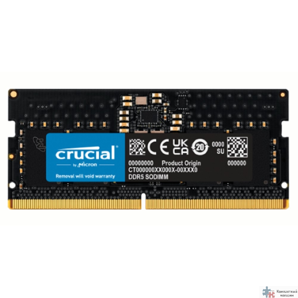 Crucial DDR5 SODIMM 8Gb 5600MHz CT8G56C46S5 CL46 