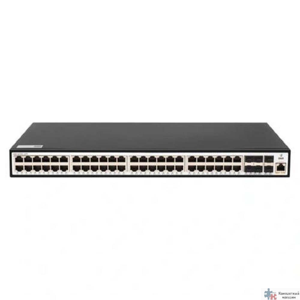 SNR SNR-S5110G-48TX Управляемый коммутатор уровня 2+, 48 портов 10/100/1000Base-T, 6 портов 1/10G SFP+, встроенный БП ~220V AC