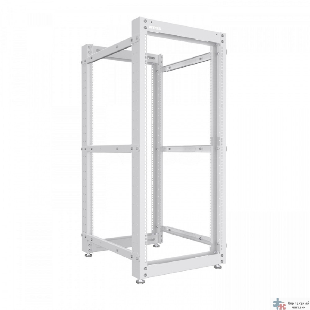 NTSS Стойка серверная NTSS OR двухрамная 42U 600-1000мм, комплект ножек, серый RAL 7035 NTSS-2POR42U/600-1000 (УТ000009869)