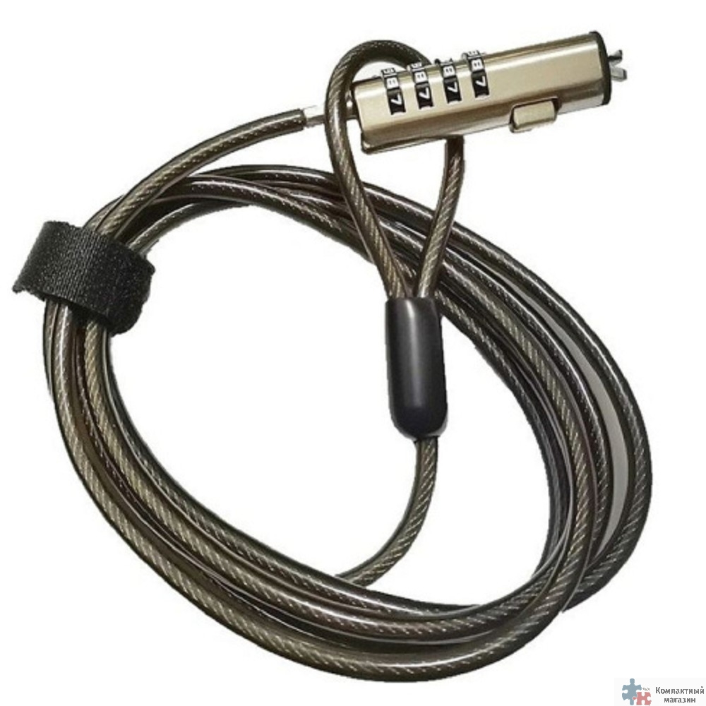 Повреждение упаковки Notebook lock NCL-105 {замок для защиты  новых ноутбуков маленький порт Nano security slot,,1,8м. }