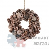 Венок новогодний из шишек 8,5х34см