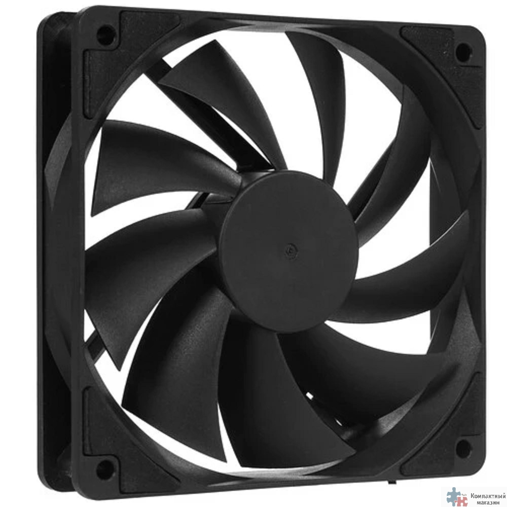 Вентилятор Digma DFAN-120-7 120мм черный 3-pin 4-pin (Molex)  Ret