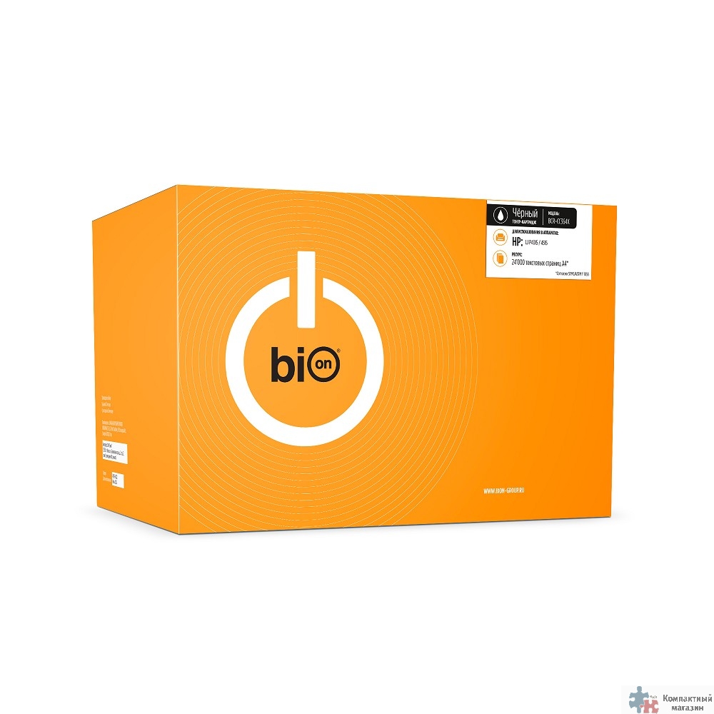 Повреждение упаковки Bion BCR-CC364X Картридж для HP{ LaserJet P4015/4515} (24000  стр.),Черный, с чипом