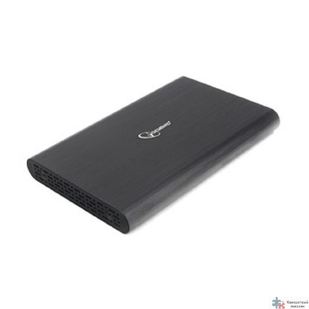 Gembird EE2-U3S-50 Внешний корпус 2.5" чёрный, USB 3.0, SATA, до 2 Тб, алюминий
