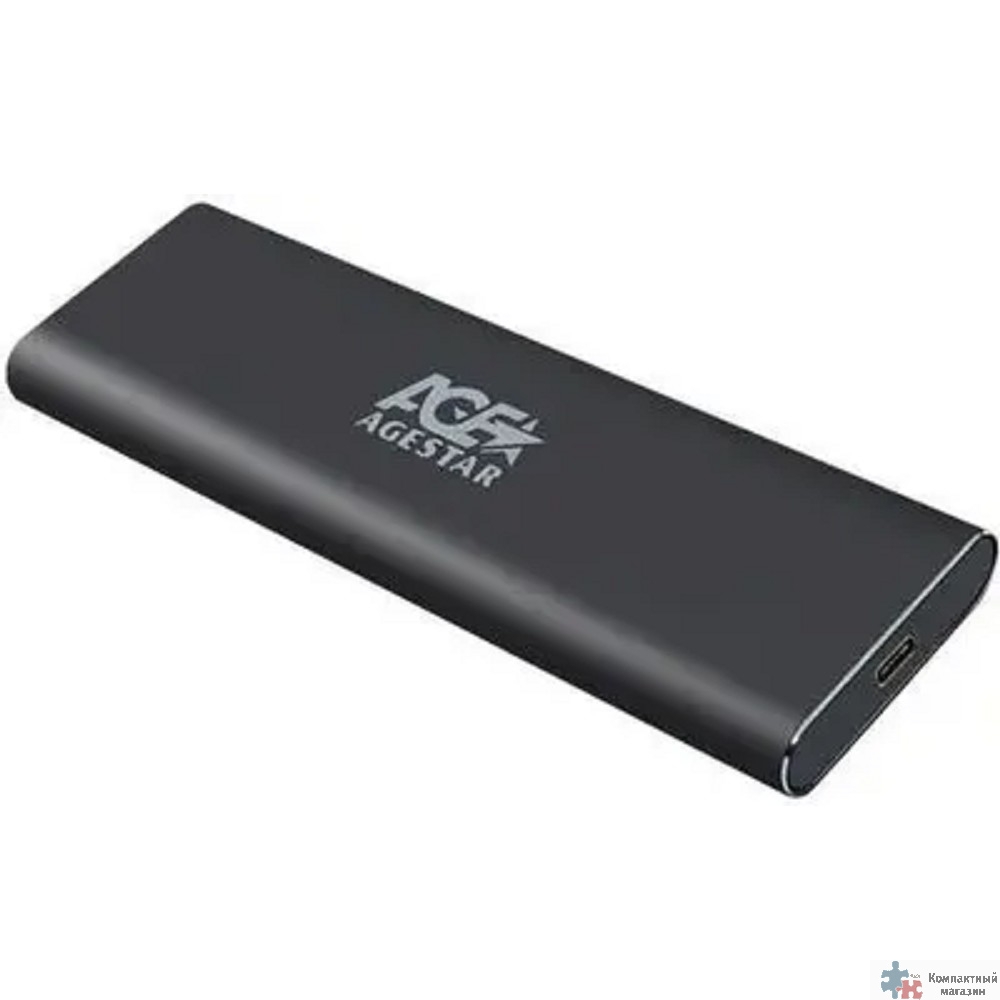 AgeStar 3UBNF5C (BLACK) USB 3.1 Type-C  Внешний корпус M.2 NGFF (B-key)  AgeStar 3UBNF5C (BLACK), алюминий, черный