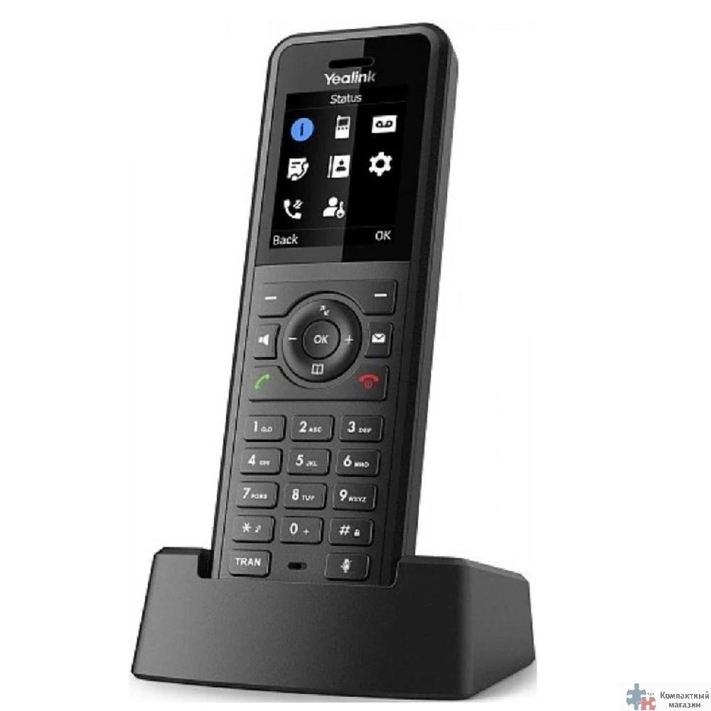 Yealink W57R Трубка SIP, степень защиты IP54, HD звук, вибросигнал, FNR, быстрая зарядка, для W70B/W80B/W90B