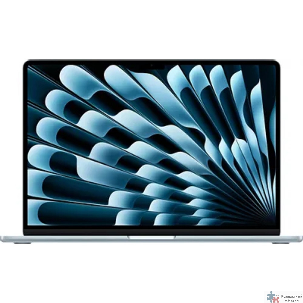 Apple MacBook Air 15-inch 2026 [MDVQ4LL/A] (КЛАВ.РУС.ГРАВ.) Sky Blue 15.3" Liquid Retina {(2880x1864) M5 10C CPU 10C GPU/16GB/512GB SSD/рекоменд.переходник 11028658/11134081}