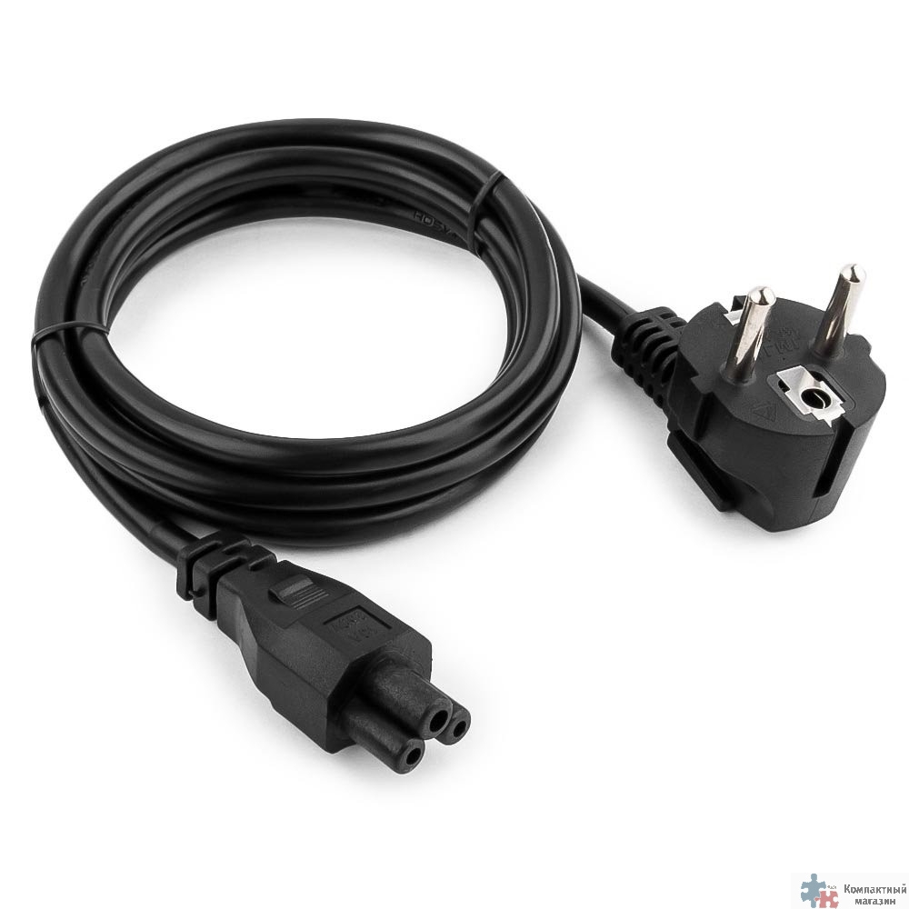 Кабель питания для ноутбуков Gembird 1.8м, 3-pin, с зазем., пакет [PC-186-ML12]