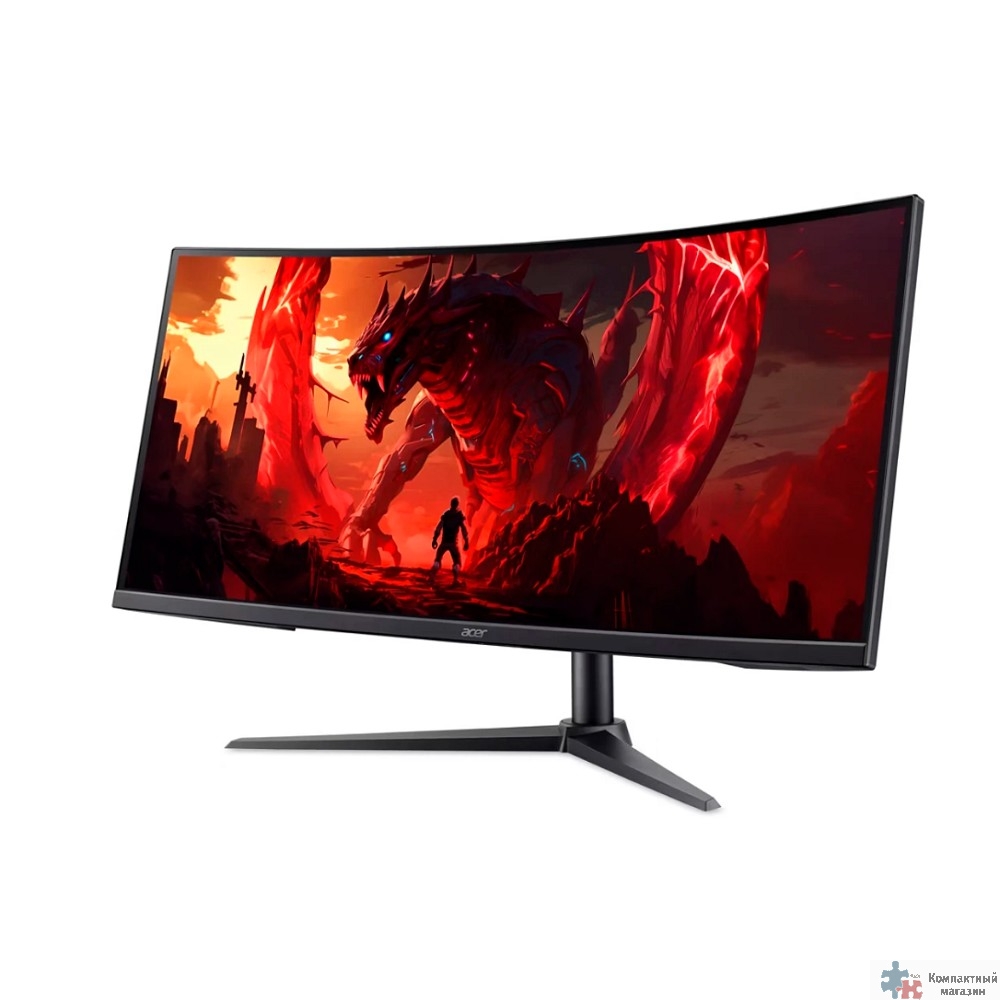 LCD Acer 34" XZ340CURJ0bmiiphx {VA Curved 1500R 21:9 3440x1440 120Hz 1/5ms 250cd 2xHDMI2.1 DisplayPort1.4 2x2W FreeSync(Premium) HDR10}