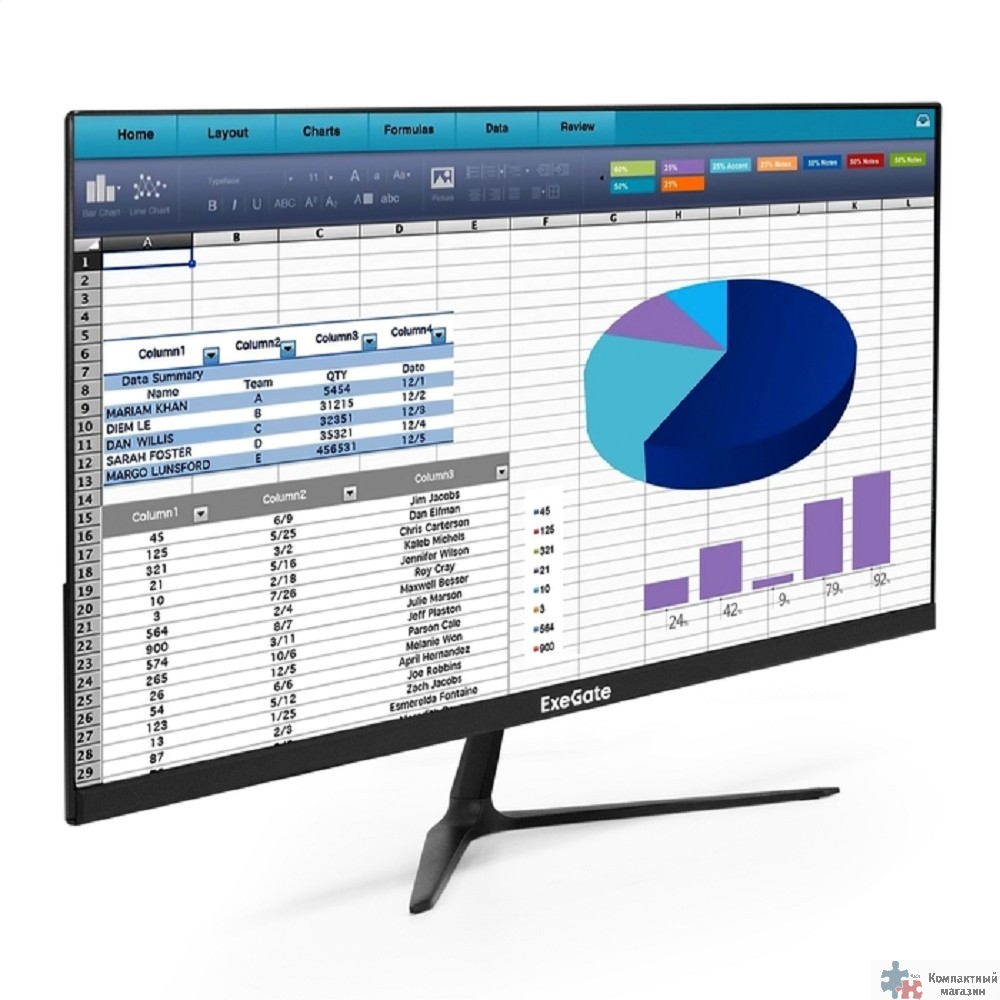 LCD ExeGate 21.5" ER2207A {VA 1920x1080 100Hz 5ms 16:9 250cd 3000:1 178/178  Speakers D-Sub HDMI audio-in VESA}[EX300340RUS]