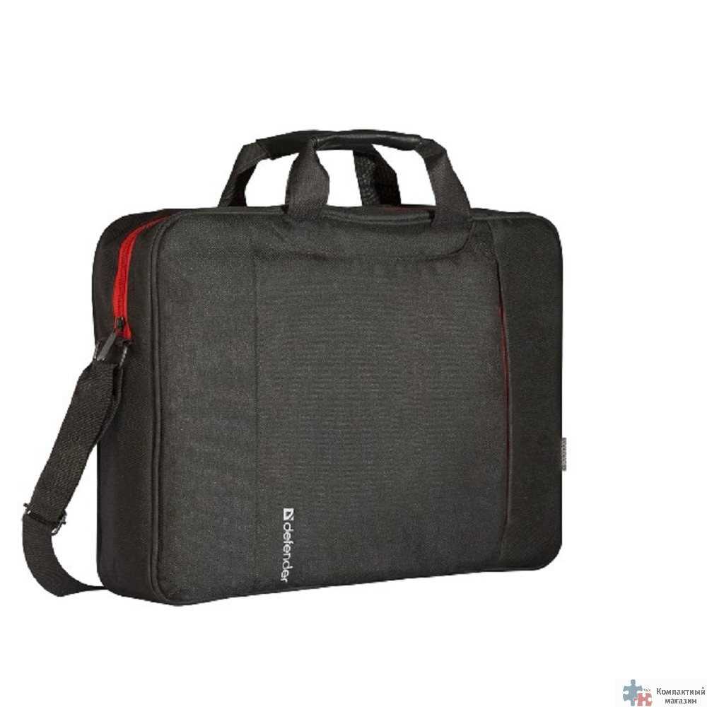 Сумка для ноутбука Defender Geek 15.6" черный, карман (26084)