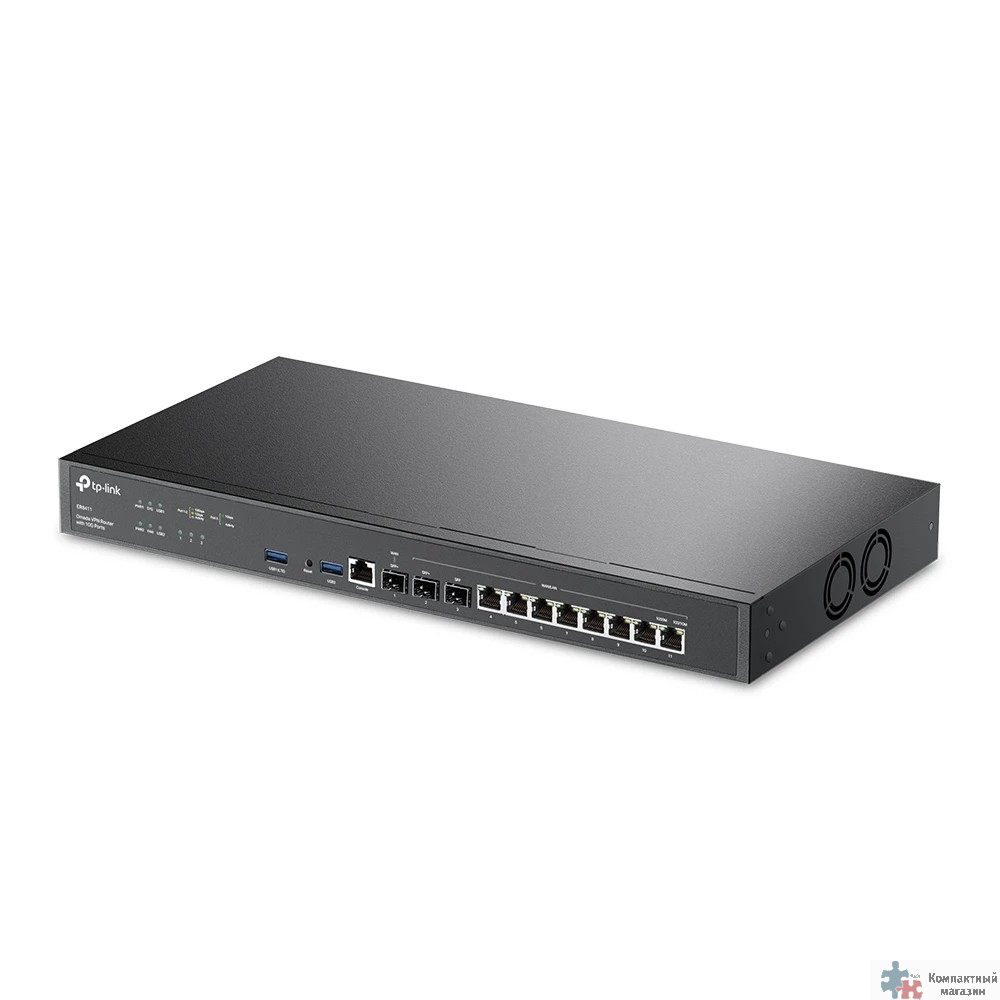 TP-Link ER8411 VPN-маршрутизатор Omada с портами 10 Гбит/с