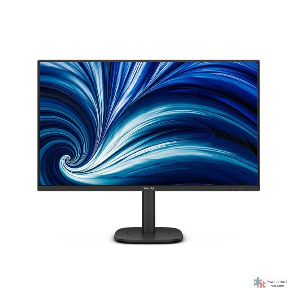 LCD PHILIPS 27" 27B2U3601 Black с поворотом экрана {IPS 2560x1440 120Hz 4ms 178/178 350cd 1500:1 HDMI2.0 DisplayPort1.4 4xUSB3.2 USB-C(90W) RJ45 MM}