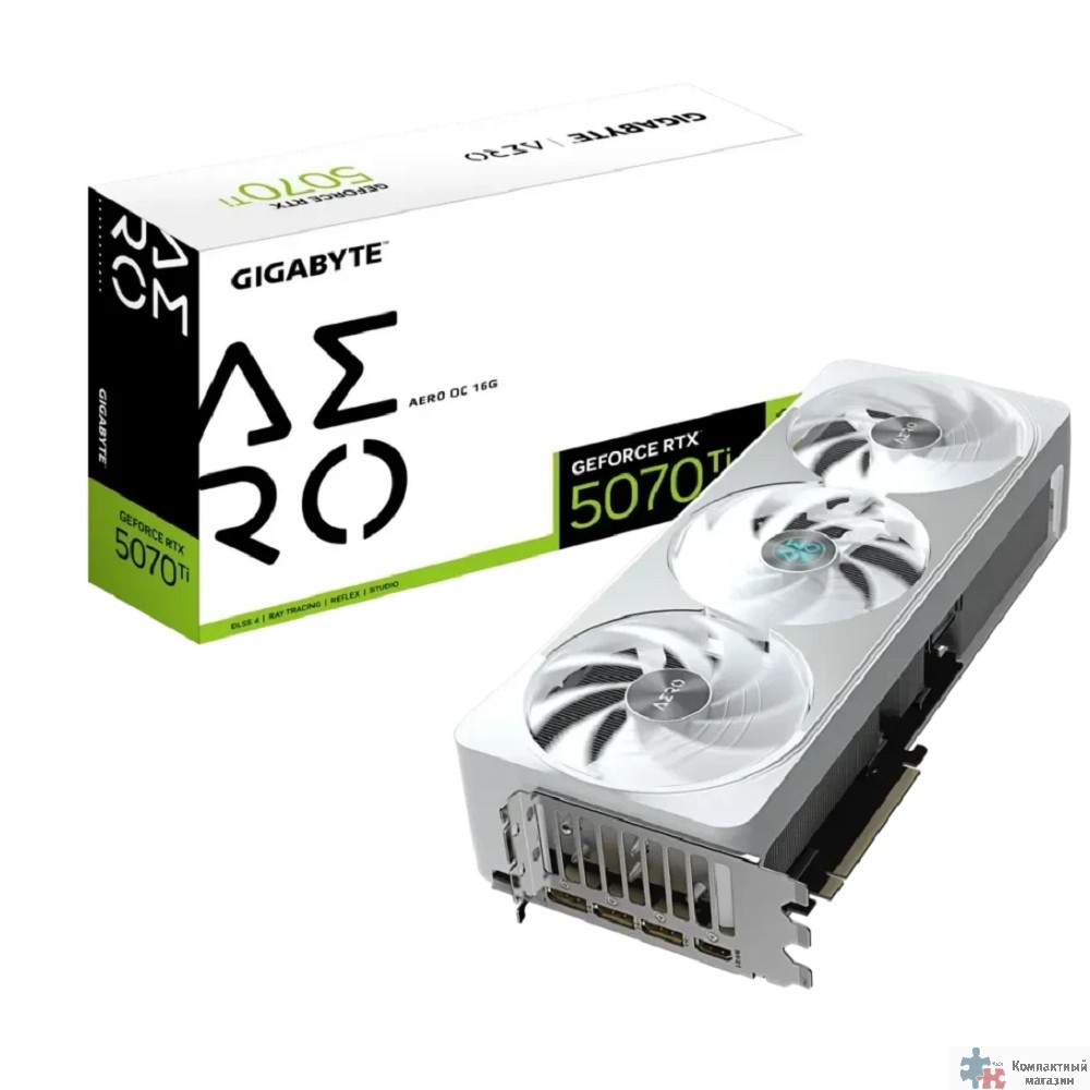 Gigabyte GV-N507TAERO OC-16GD RTX5070Ti AERO OC 16GB GDDR7 256bit 3xDP HDMI 3FAN RTL