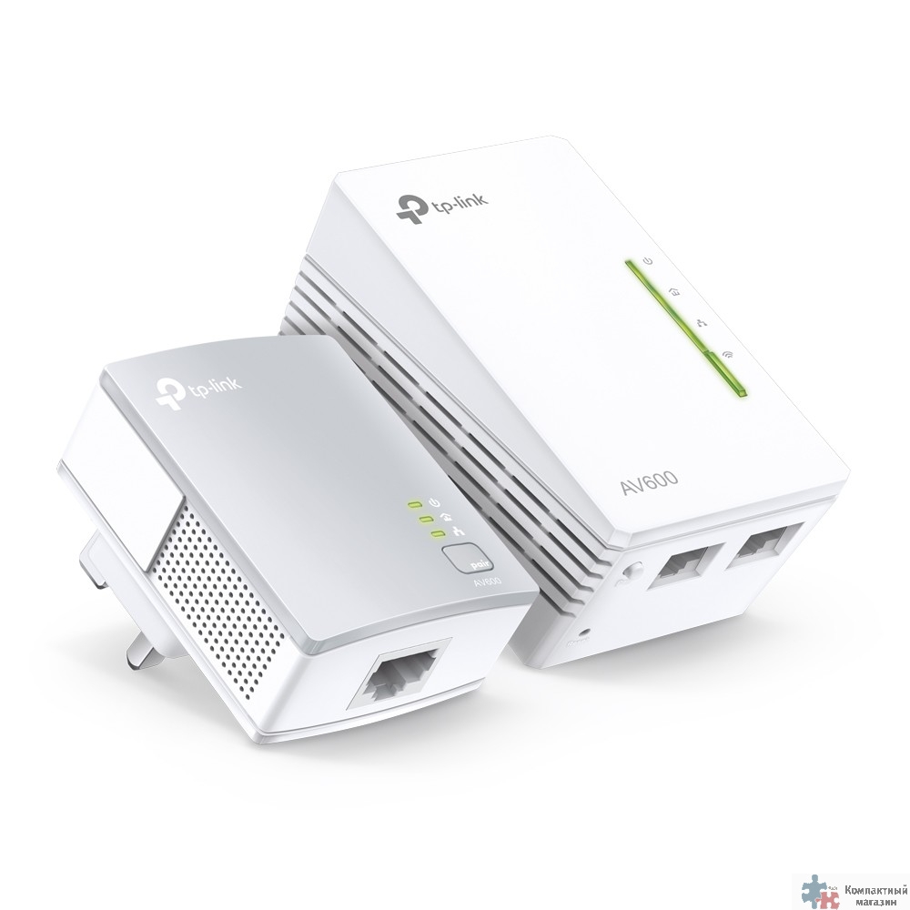 TP-Link TL-WPA4220 KIT AV600 Комплект N300 Wi-Fi Powerline адаптеров