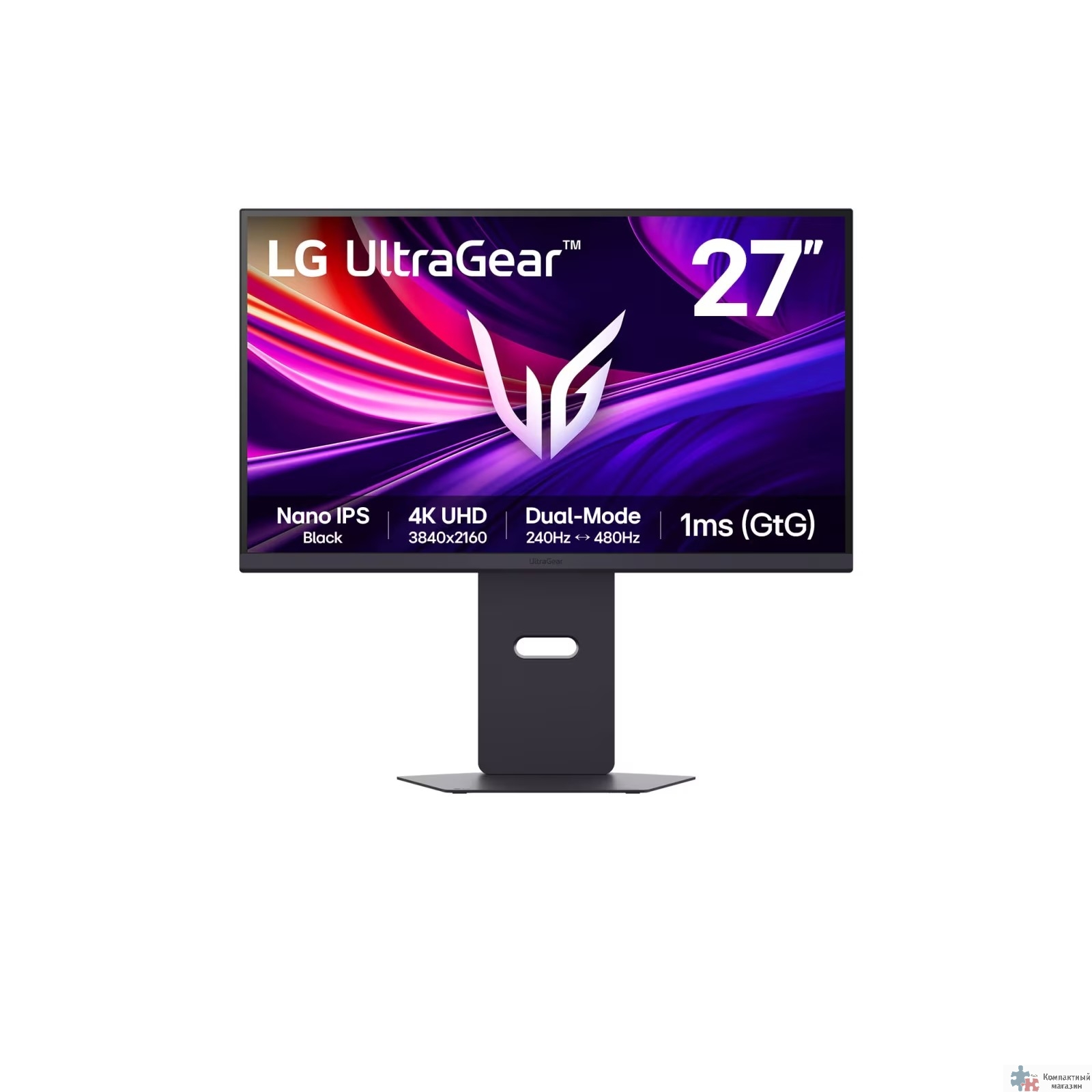 LCD LG 27" 27G850A-B черный {NanoIPS 3840x2160 240Hz 1ms 450cd 2000:1 DisplayHDR600 16:9 2xHDMI2.1 DisplayPort 2.1 USB3.2 Pivot HAS}