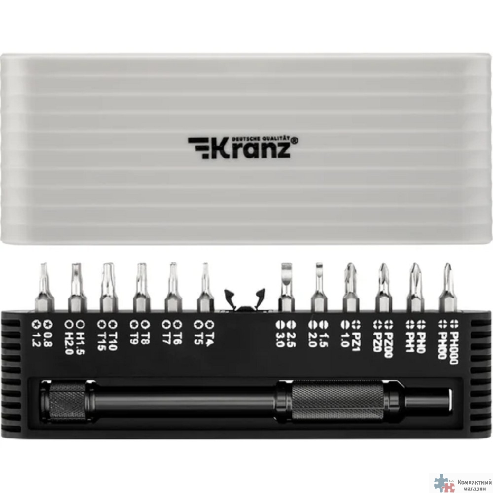 Kranz (KR-12-4751) Набор отверток для точных работ RA-01, 25 предметов