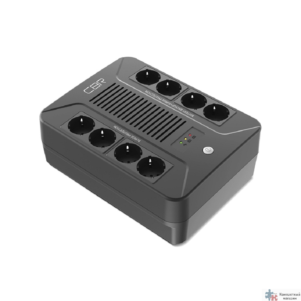 Повреждение упаковки ИБП CBR [UPS-OFB-101E-650] 650VA/390W, Schuko CEE 7 Outlets: (x4 Battery & Surge Protected; x4 Surge Protected), LED, AVR, SEC, 12V/7Ah