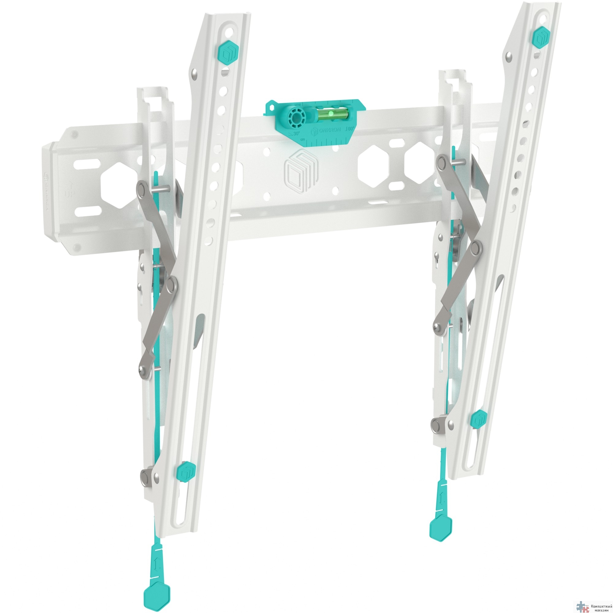 ONKRON TM5-W белый {Для телевизоров диагональю 32"-70",наклон,макс.нагр.: 60 кг,VESA:75x75,100x100,100x200,200x100,200x200,200x300,200x400,300x100,300x200,300x300,300x400,400x200, 400x300,400x400 мм}
