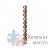 Набор пластиковых новогодних шаров  6 см медь 10 шт. в тубусе
