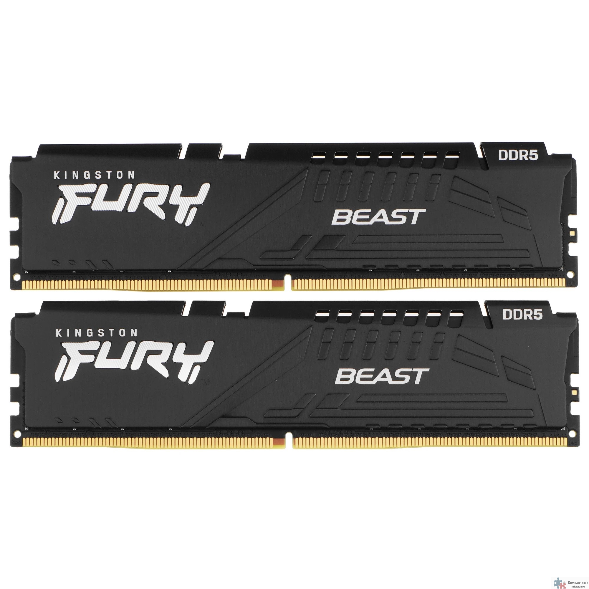 Kingston DDR5 DIMM 64GB 6000MT/s CL36 (Kit of 2) FURY Beast Black