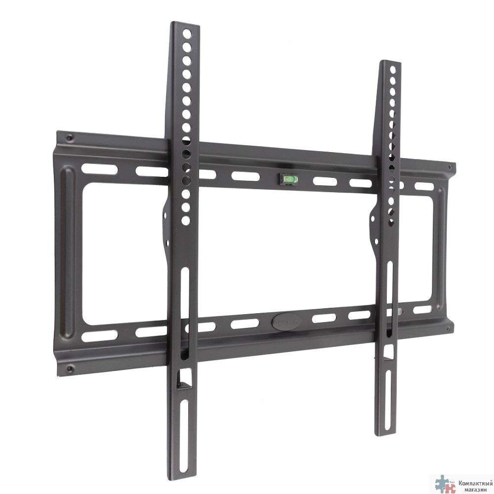 Kromax IDEAL-3 new black,  Кр. стал. наст. для TV 22"-65", max 50 кг, 0 ст св., от ст. 23 мм, max VESA 400x400 мм.
