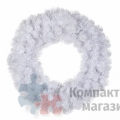Венок новогодний хвойный Исландская белоснежная d60 см