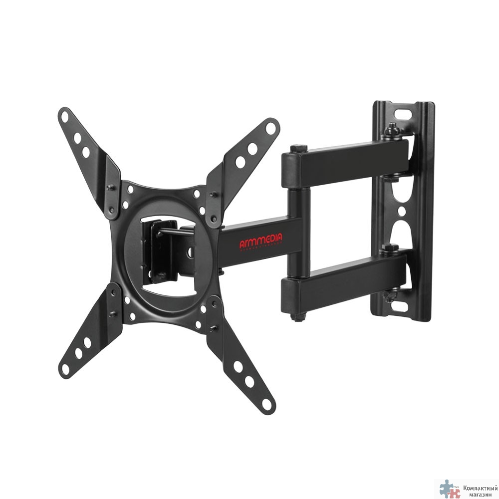 Arm Media LCD-202 черный 15"-43" макс.20кг настенный поворот и наклон