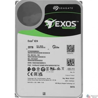 20TB Seagate Exos X24 (ST20000NM002H) {SATA 6Gb/s, 7200 rpm, 512mb buffer, 3.5"}