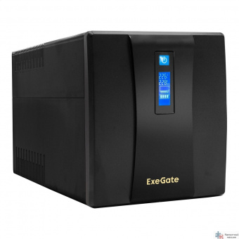 Повреждение упаковки Exegate EP285495RUS ИБП ExeGate SpecialPro Smart LLB-1200.LCD.AVR.EURO.RJ <1200VA/750W, LCD, AVR, 4 евророзетки, RJ45/11, Black>
